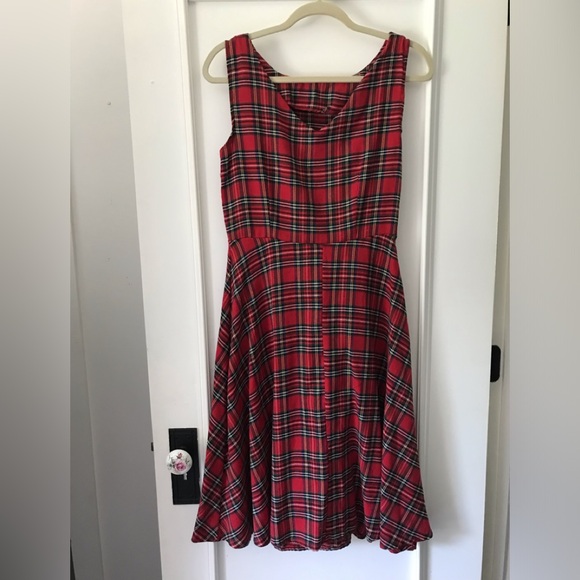 Vintage Thxgiving Classic Tartan Dress Red - Picture 5 of 7